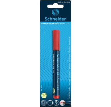 Marker perm. SCHNEIDER Maxx 133, 1-4mm, czerwony.