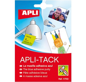 Masa mocująca APLI Apli-Tack, w bloku, 57g, nieb