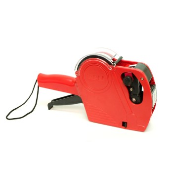 Metkownica APLI, jednorzędowa, 8 znaków, czerwona