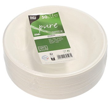 Miseczka z trzciny cukrowej 680ml biała(50 sztuk)