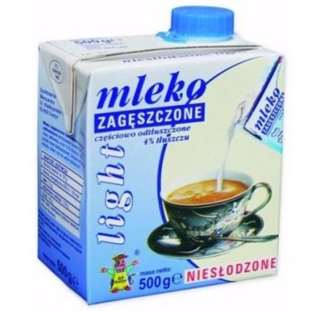 Mleko GOSTYŃ zageszczone niesłodzone LIGHT 500g