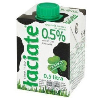 Mleko ŁACIATE UHT 0.5% 0.5L