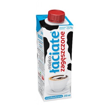 Mleko UHT ŁACIATE, zagęszczone, niesłodzone, 0,25