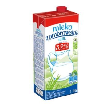 MLEKO ZAMBROWSKIE UHT 3,2% 1L Mlekpol