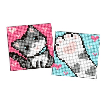 Mozaika IDEYKA magnes 9x9 kids – szary puszysty