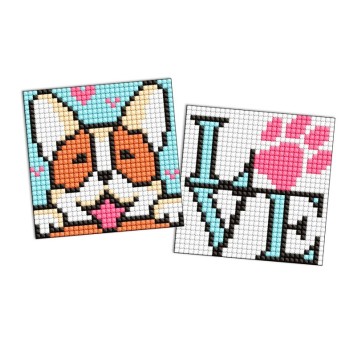 Mozaika IDEYKA naklejka 9x9 kids – mały piesek