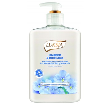Mydło w płynie LUKSJA Creme, len i mleczko ryżowe