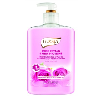 Mydło w płynie LUKSJA Mleko i płatki róż, 500ml