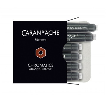 Naboje CARAN D'ACHE Chromatics Organic Brown, 6sz