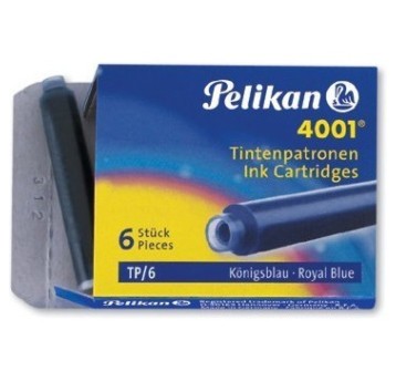 Naboje PELIKAN krótkie TP/6 czarne PN301218