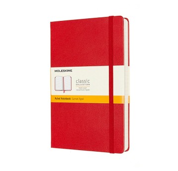 Notes MOLESKINE Classic L (13x21cm), linie red 400