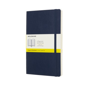 Notes MOLESKINE L (13x21cm) w kratkę, miękka opraw