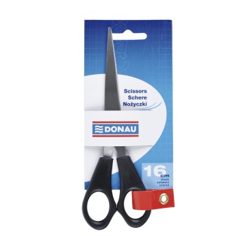 Nożyczki biurowe DONAU, klasyczne, 16cm, czarne