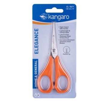 Nożyczki klasyczne KANGARO, 13 cm, mix kolorów