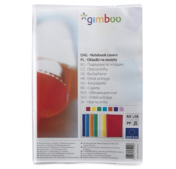 Okładka na zeszyt GIMBOO, groszkowa, A5, 90mikr.,