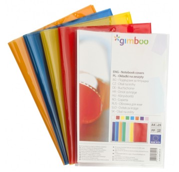 Okładka na zeszyt GIMBOO, krystaliczna, A4, 150mi