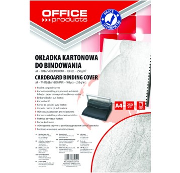 Okładki do bindowania OFFICE PRODUCTS, karton, A4