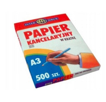 Papier kancelaryjny A3 kratka(500) INTERDRUK