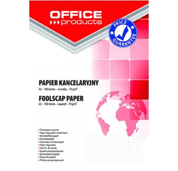 Papier kancelaryjny OFFICE PRODUCTS, kratka, A3,