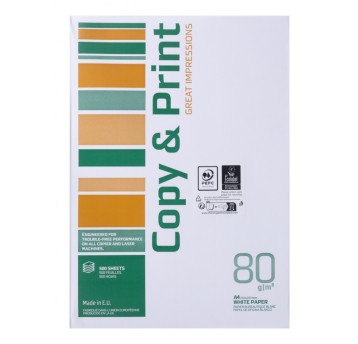 Papier ksero COPY&PRINT, A4, klasa C, 80gsm, 500 a