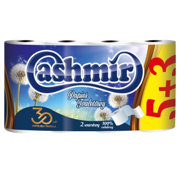 Papier toaletowy CASHMIR (5+3 rolki) 2-warstwy bia