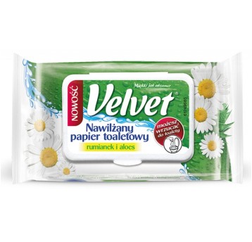 Papier toaletowy celulozowy VELVET Rum&Aloe, nawil