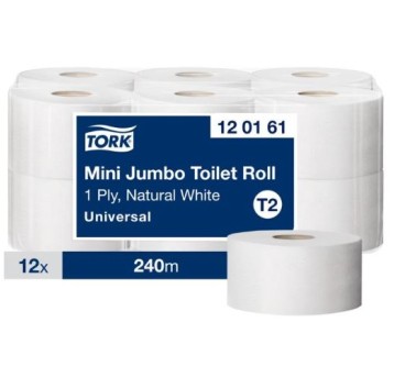 Papier toaletowy Tork Mini Jumbo T2 240m 12r