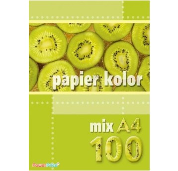 Papier xero A4 mix kolorów (100 arkuszy) KRESKA