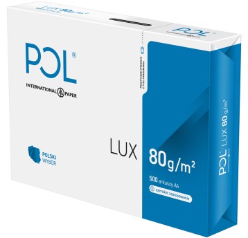 Papier xero A4 POLLUX 80g klasa białości B (5 ryz)