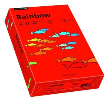 Papier xero kolorowy RAINBOW ciemny czerwony R28