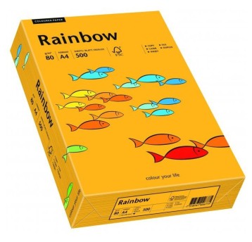 Papier xero kolorowy RAINBOW jasnopomarańczowy R2