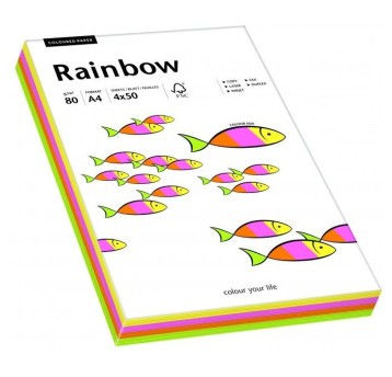 Papier xero kolorowy RAINBOW mix pastelowy 880431