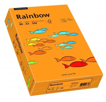 Papier xero kolorowy RAINBOW pomarańczowy R24 880