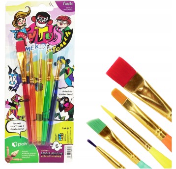 Pędzle 5 sztuk GR-FB5T Tytus Romek i A`Tomek 170-2