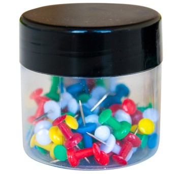 Pinezki beczułki Q-CONNECT, w plastkiowym słoiku,