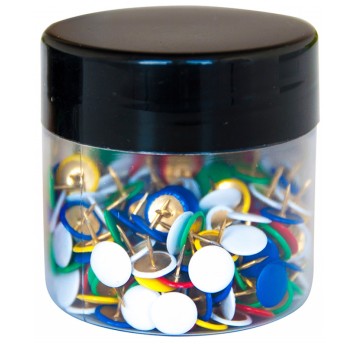 Pinezki klasyczne Q-CONNECT, w plastkiowym słoiku