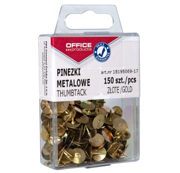 Pinezki metalowe OFFICE PRODUCTS, w pudełku, 150