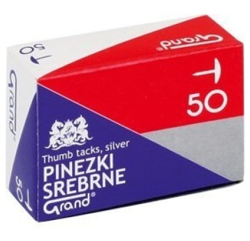 Pinezki srebrne S50 (10paczek) GRAND
