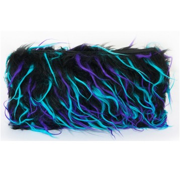 Piórnik-saszetka MEMORIS Fluffy, włochata, na suw