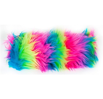 Piórnik-saszetka MEMORIS Fluffy, włochata, na suw