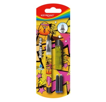 Pióro kulkowe KEYROAD, 0,7mm, 2 naboje gratis,