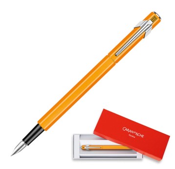 Pióro wieczne CARAN D'ACHE 849 Fluo Line, F, pomar
