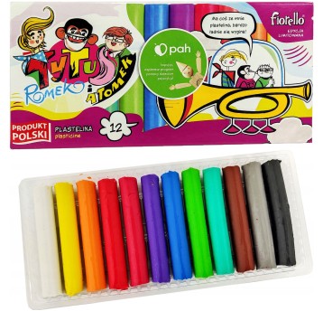 Plastelina 12 kolorów Tytus Romek i A`Tomek 170-27