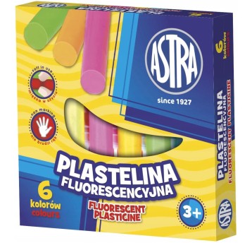 Plastelina fluorescencyjna 6 kolorów 83811906 AST