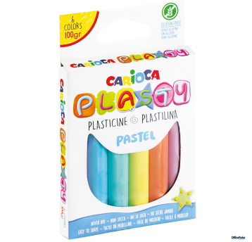 Plastelina pastelowa 100g 6 kolorów bezglutenowa C