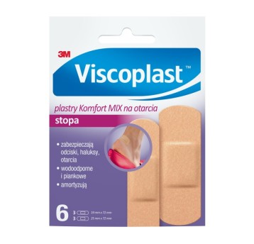 Plastry na otarcia VISCOPLAST Komfort, 2 rozmiary,