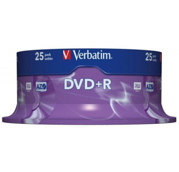 Płyta DVD+R VERBATIM AZO, 4,7GB, prędkość 16x, cak