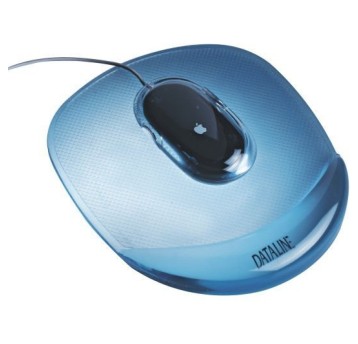 Podkładka żelowa pod mysz niebieska przezrocz.