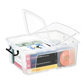 Pojemnik biurowy CEP Smartbox, 24l, transparentny