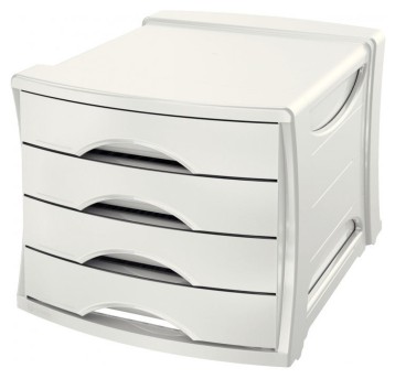 Pojemnik z 4 szufladami EUROPOST VIVIDA biały ESS